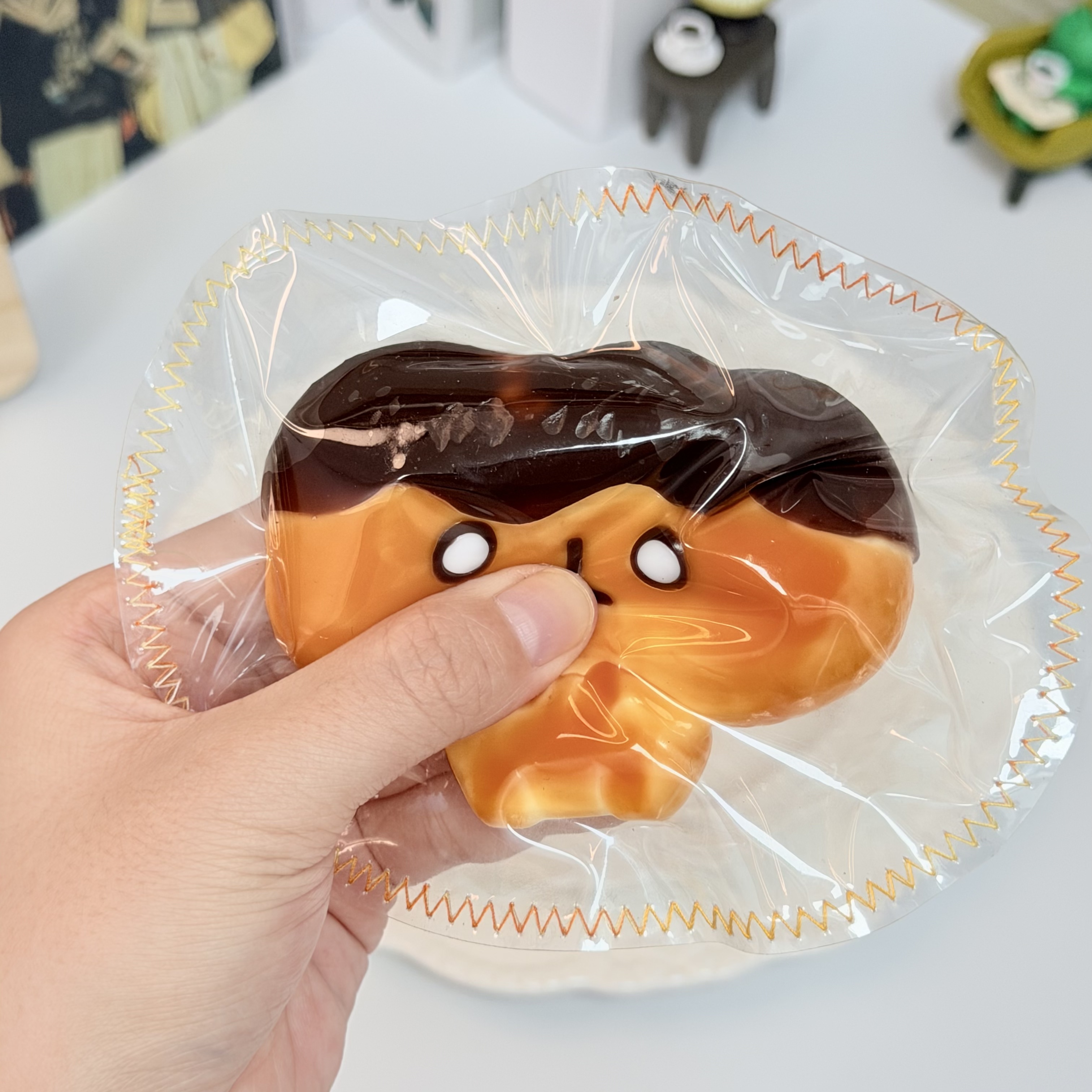 【泥っぽい感じ】ジイカワ  パン，押して潰せるおもちゃ，ストレス解消おもちゃ，食べられません.Squishy，Stress Relief Toy，high-quality handmade product. Not a food item.  A perfect gift.  