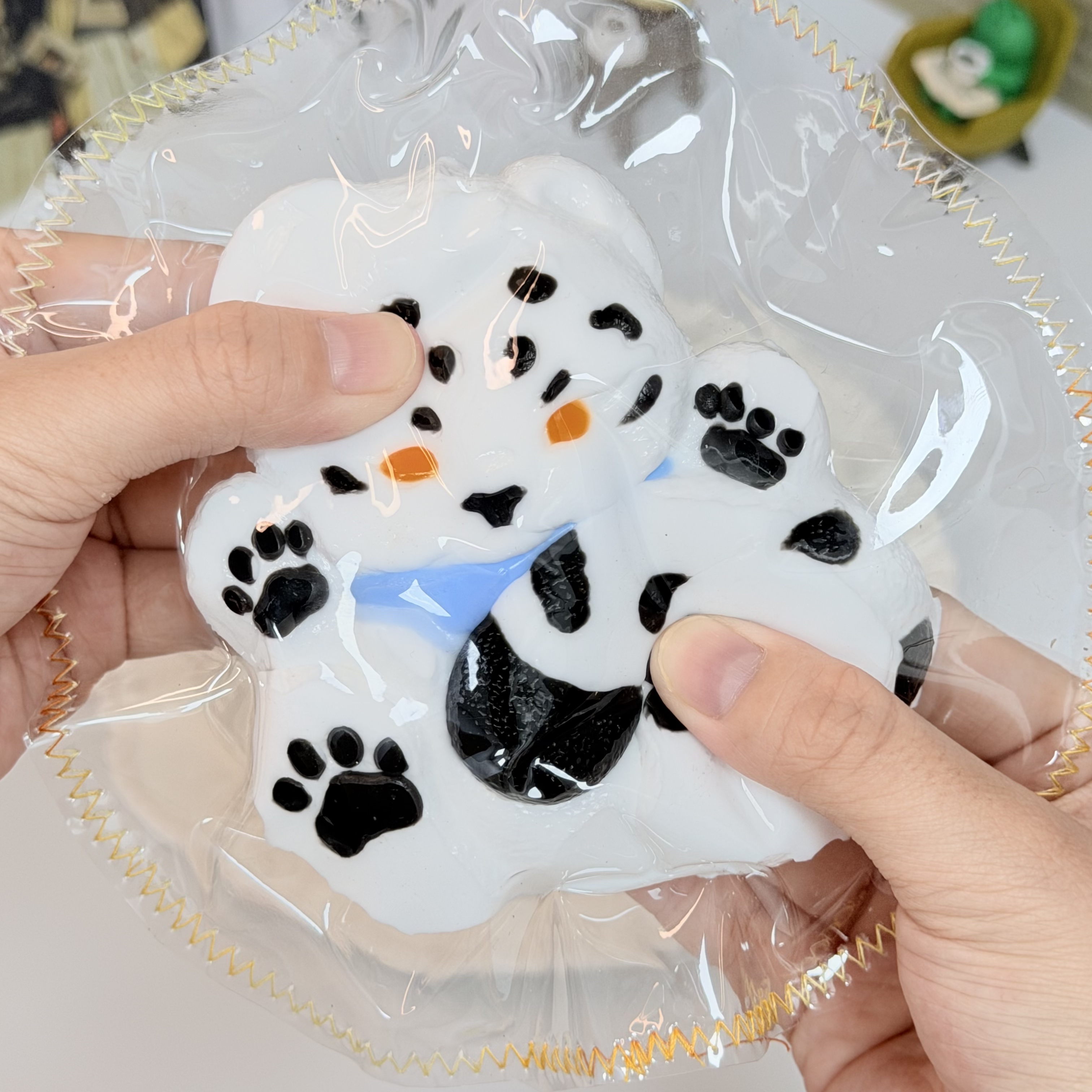 【泥っぽい感じ】カップルタイガース，押して潰せるおもちゃ，ストレス解消おもちゃ，食べられません.Squishy，Stress Relief Toy，high-quality handmade product. Not a food item.  A perfect gift.