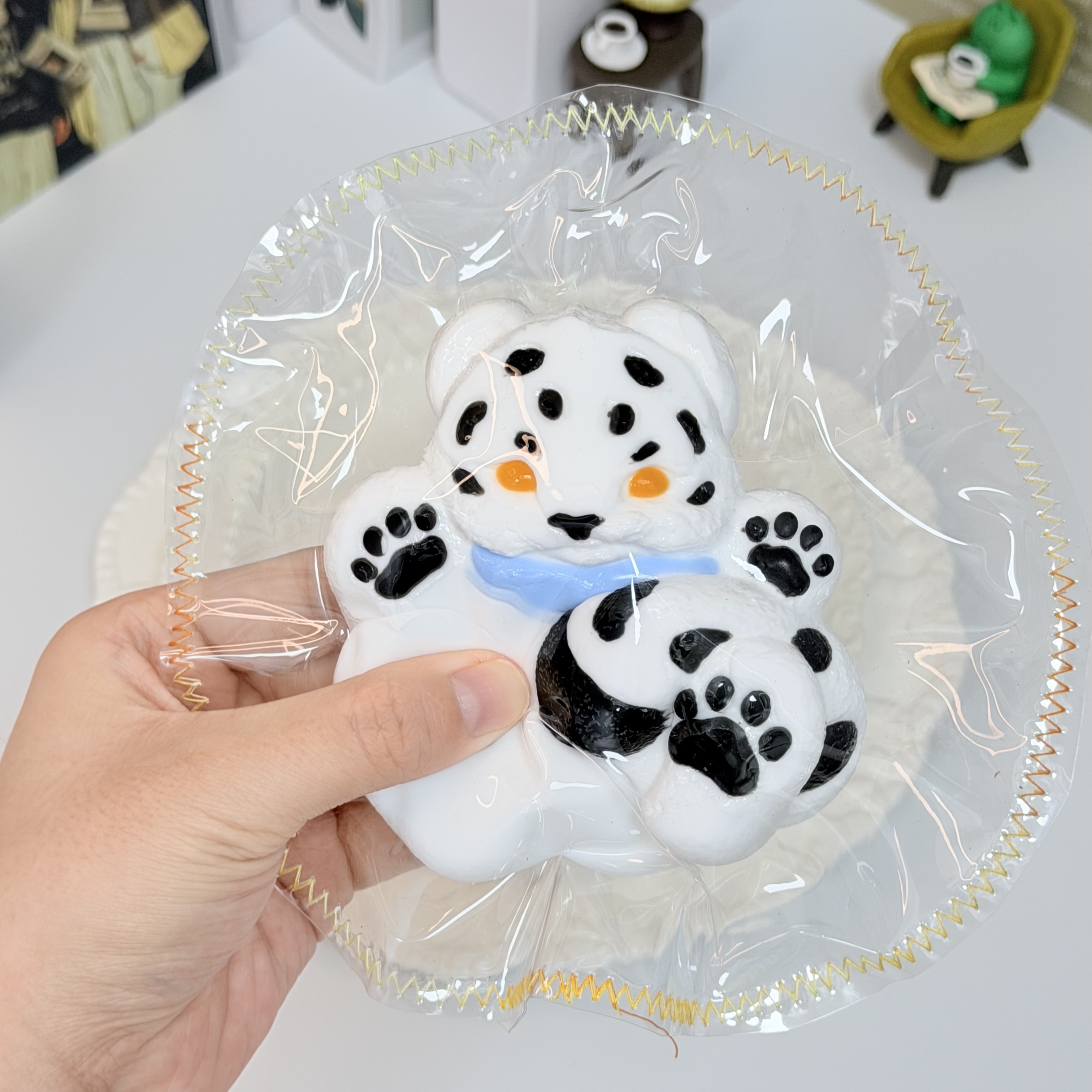 【泥っぽい感じ】カップルタイガース，押して潰せるおもちゃ，ストレス解消おもちゃ，食べられません.Squishy，Stress Relief Toy，high-quality handmade product. Not a food item.  A perfect gift.