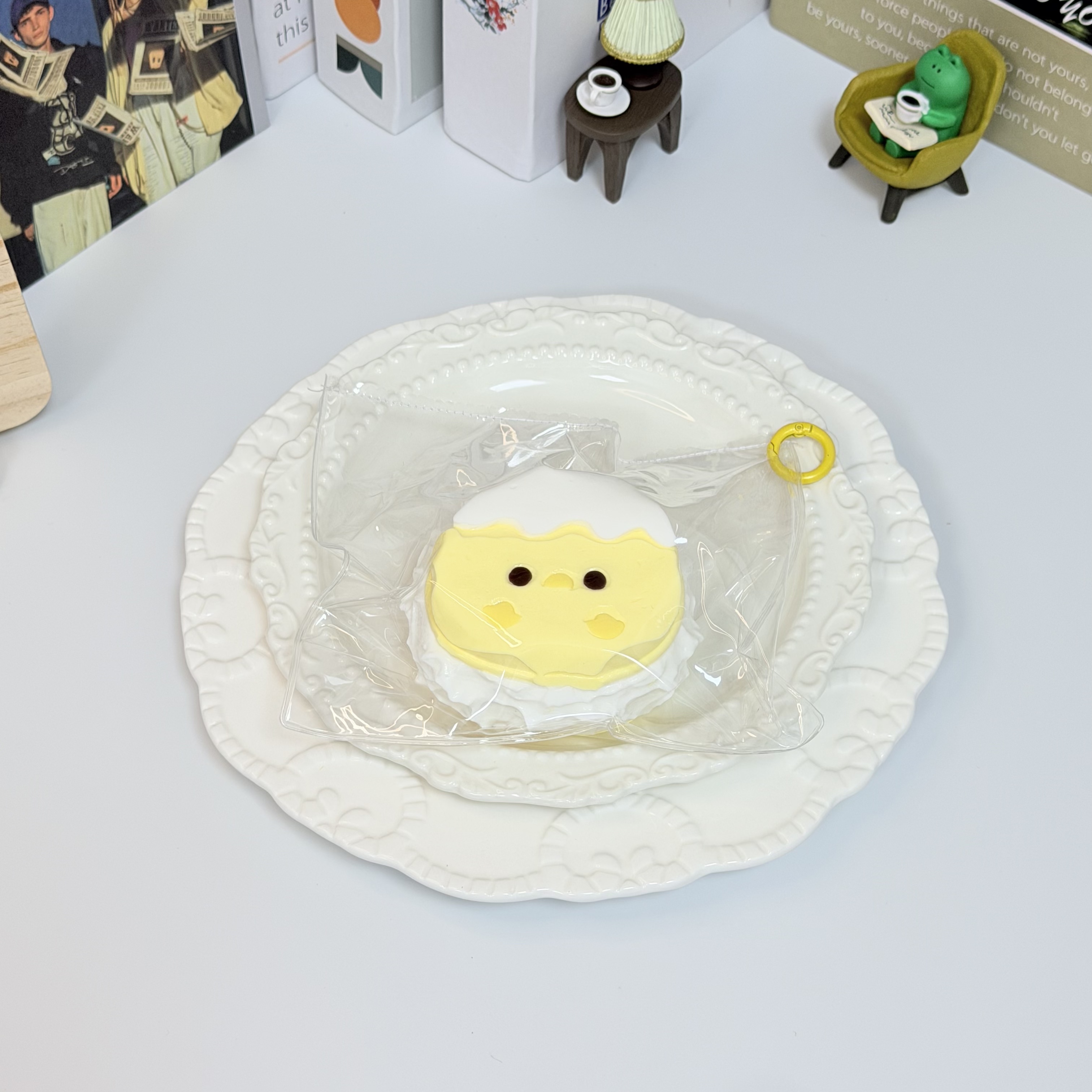 Chick Cream Bread，ねんねる，押して潰せるおもちゃ，ストレス解消おもちゃ，食べられません.Squishy，Stress Relief Toy，high-quality handmade product. Not a food item.  A perfect gift.