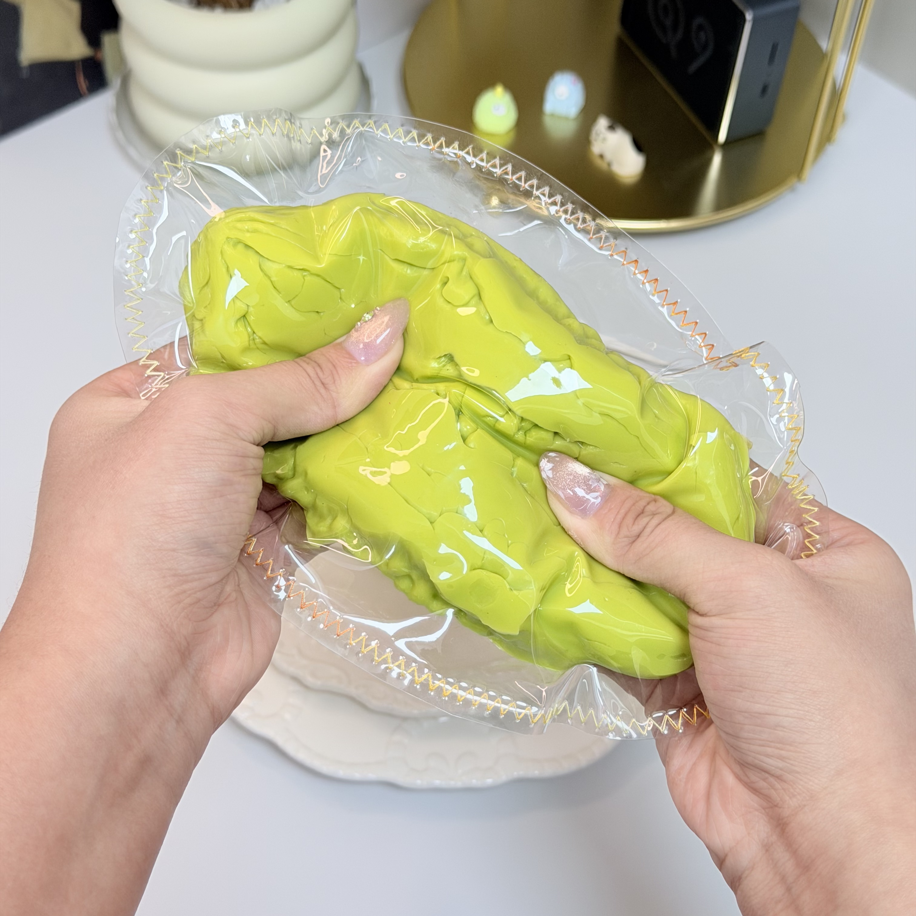 Bitter Melon，ねんねる，押して潰せるおもちゃ，ストレス解消おもちゃ，食べられません.Squishy，Stress Relief Toy，high-quality handmade product. Not a food item.  A perfect gift.