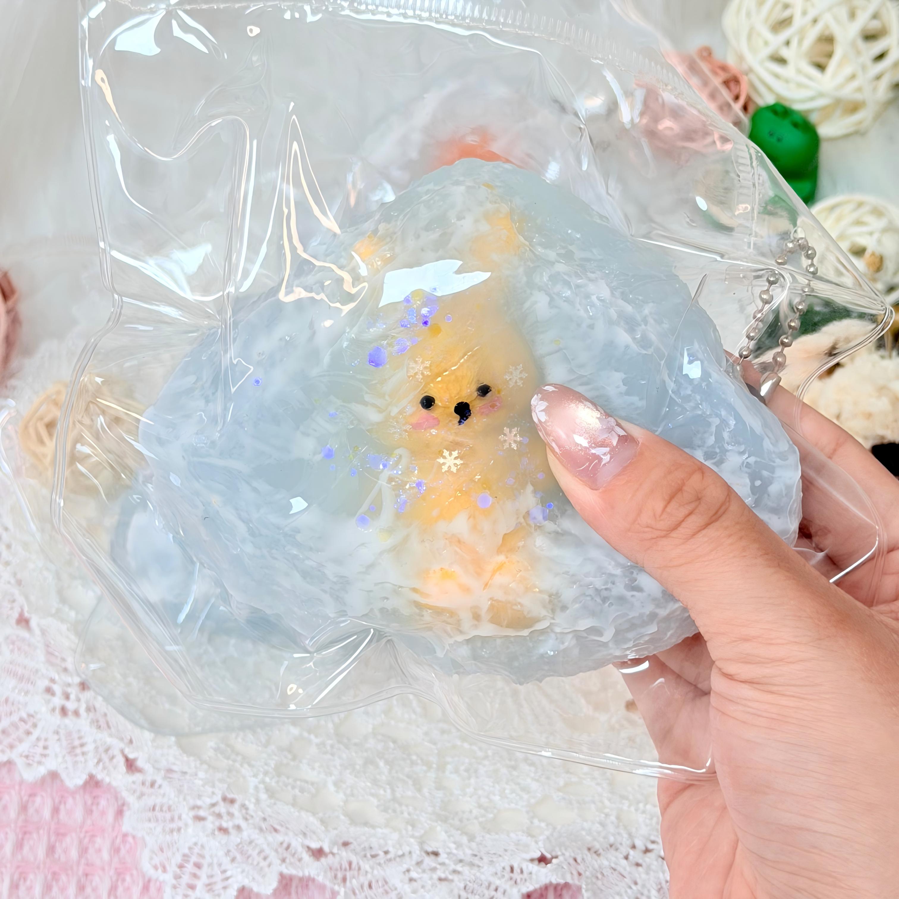 【泥っぽい感じ】Frozen World，，ねんねる，押して潰せるおもちゃ，ストレス解消おもちゃ，食べられません.Squishy，Stress Relief Toy，high-quality handmade product. Not a food item.  A perfect gift.