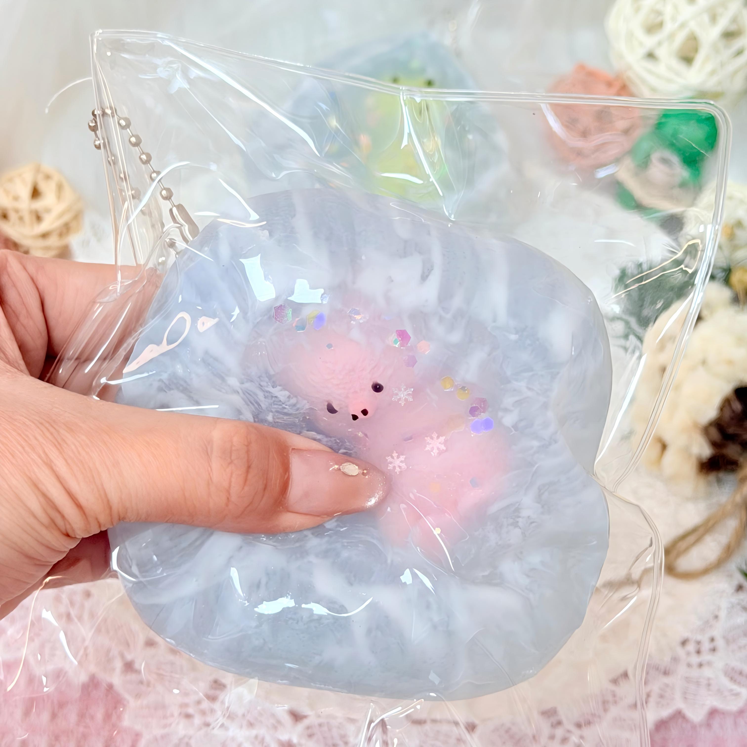 【泥っぽい感じ】Frozen World，，ねんねる，押して潰せるおもちゃ，ストレス解消おもちゃ，食べられません.Squishy，Stress Relief Toy，high-quality handmade product. Not a food item.  A perfect gift.