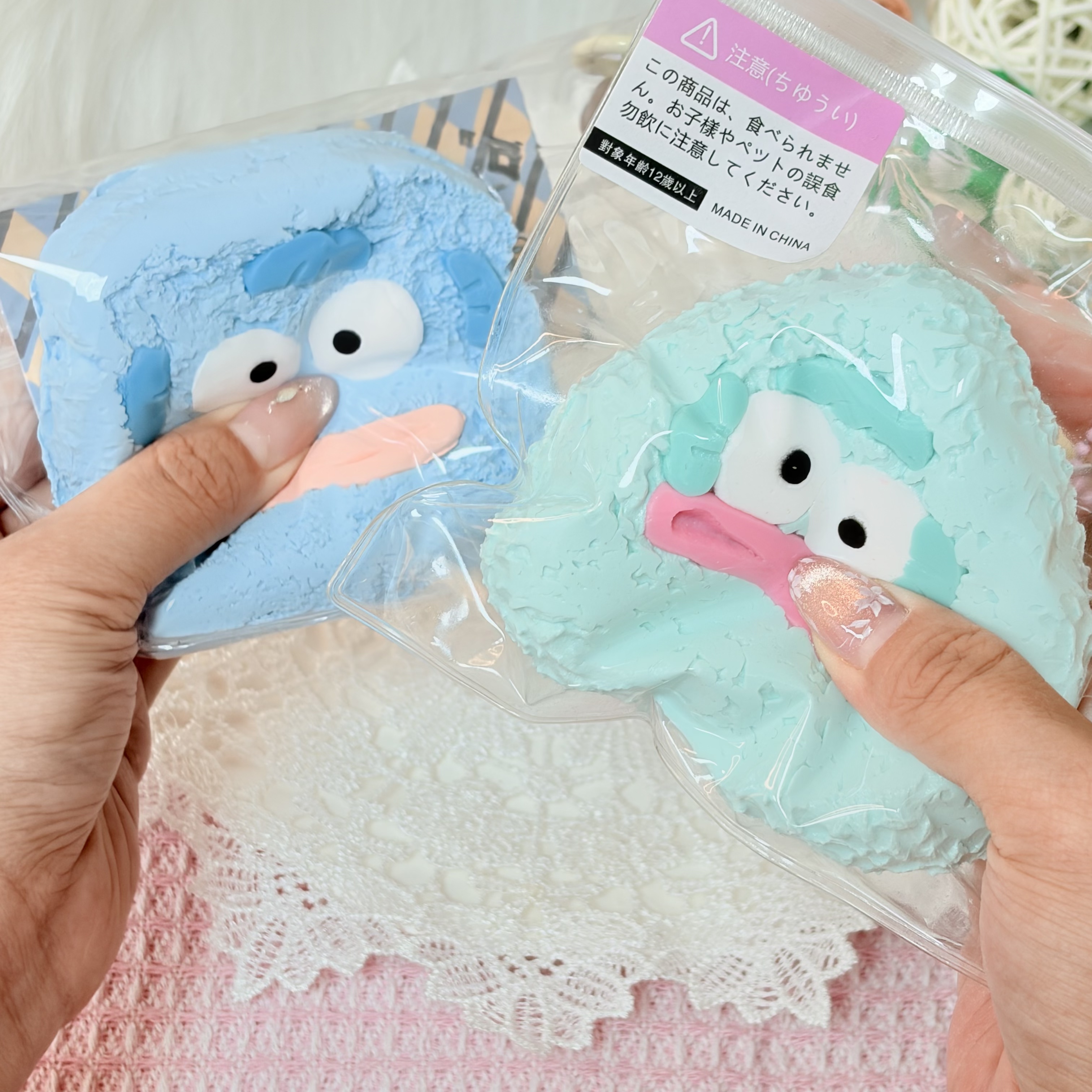 【人気キャラクター】Hangyodon Series，押して潰せるおもちゃ，ストレス解消おもちゃ，食べられません.Squishy，Stress Relief Toy，high-quality handmade product. Not a food item.  A perfect gift.