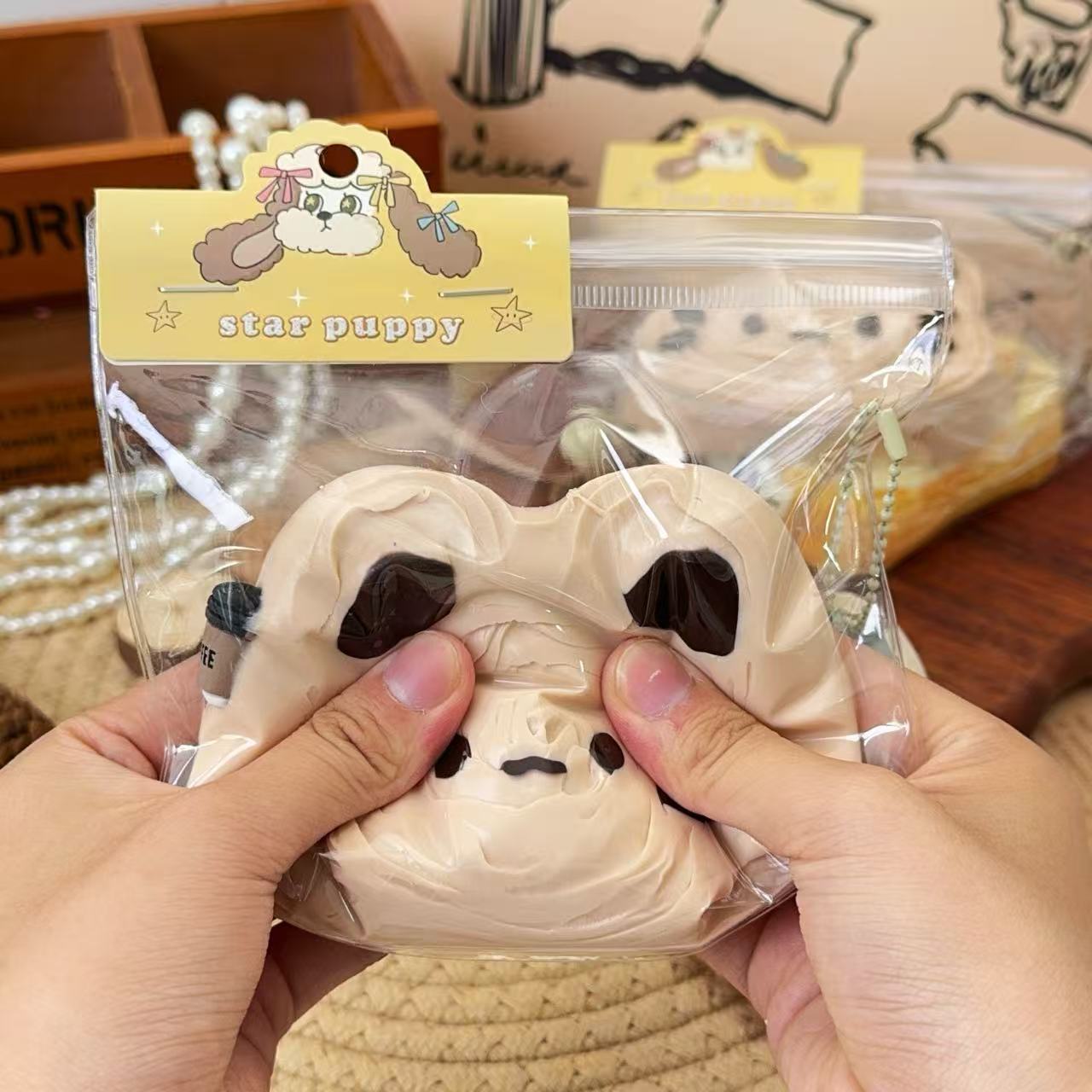 Cat Cookie ，ねんねる，押して潰せるおもちゃ，high-quality handmade product. Not a food item.  A perfect gift.ストレス解消おもちゃ.