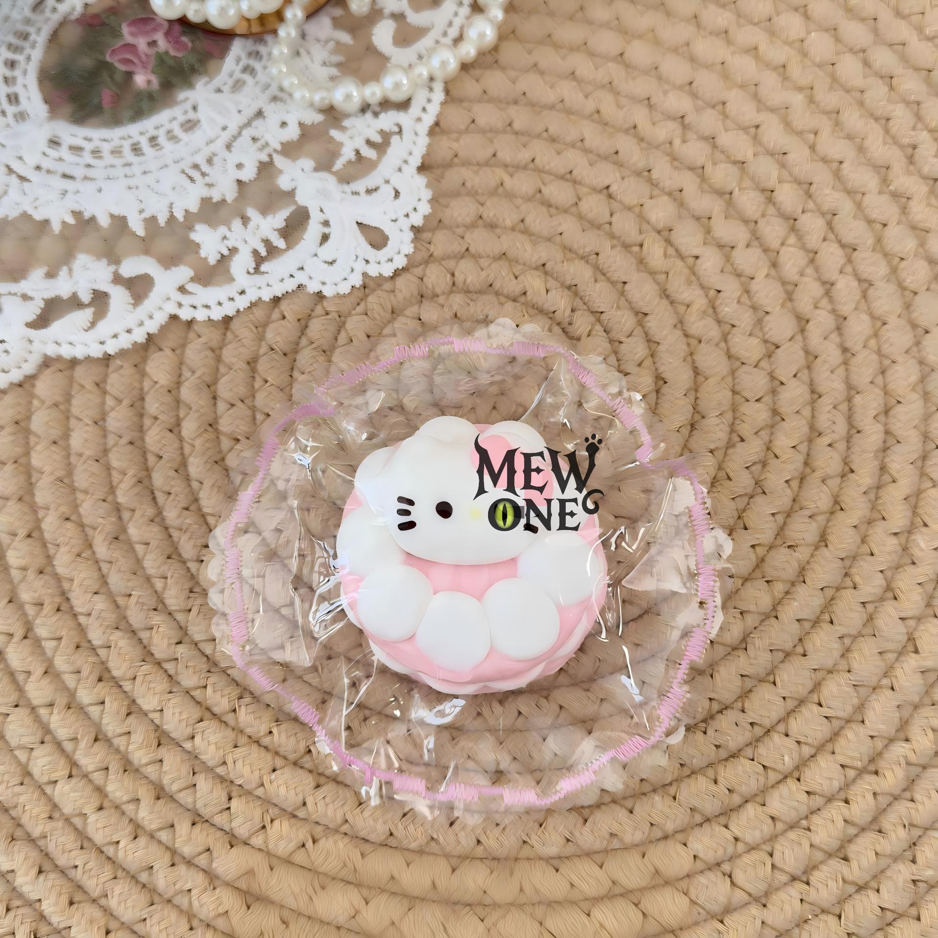 KT Cake ，ねんねる，押して潰せるおもちゃ，high-quality handmade product. Not a food item.  A perfect gift.ストレス解消おもちゃ.