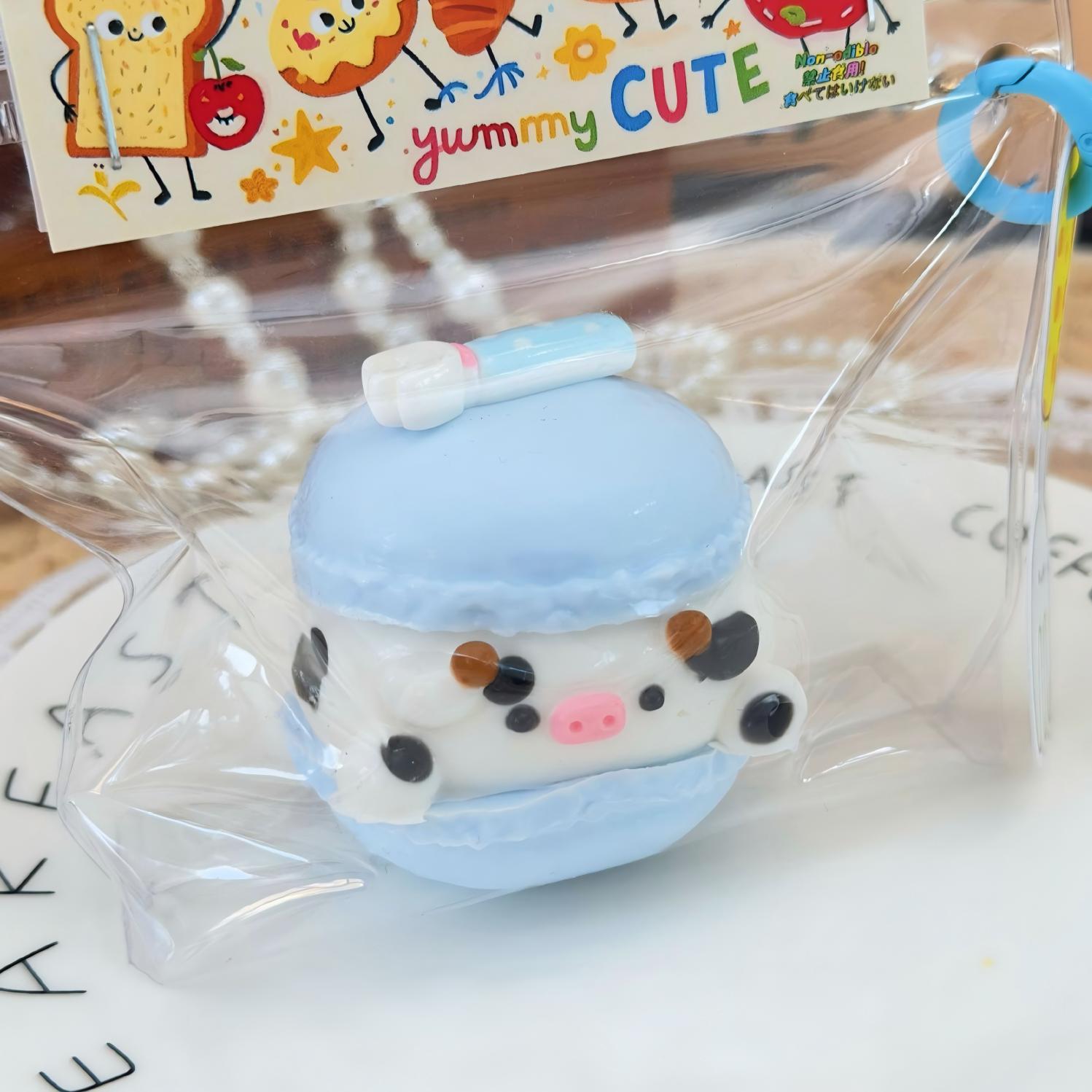 Animal Macaron，ねんねる，押して潰せるおもちゃ，ストレス解消おもちゃ，食べられません.Squishy，Stress Relief Toy，high-quality handmade product. Not a food item.  A perfect gift.