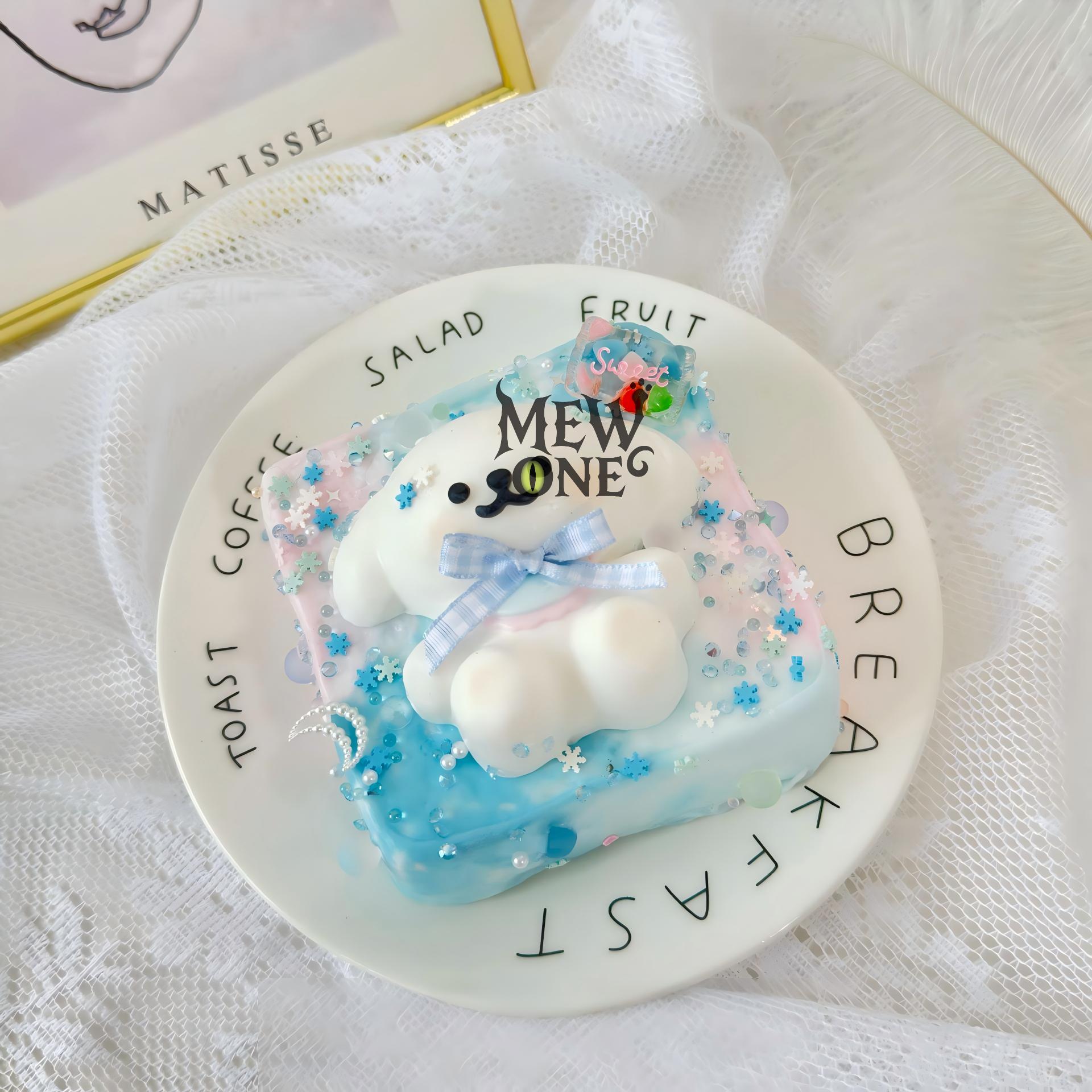 Animal Cake Series  ，ねんねる，押して潰せるおもちゃ，high-quality handmade product. Not a food item.  A perfect gift.ストレス解消おもちゃ.