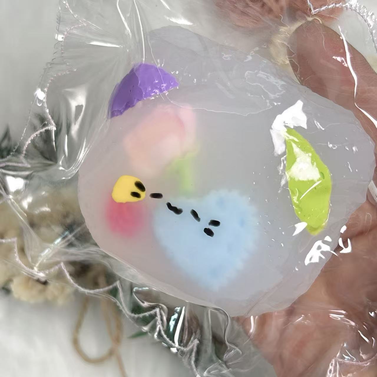 【ココナッツオイルシリーズ】、押し潰せるおもちゃ、高品質なハンドメイド製品。 食品ではありません。 完璧な贈り物です。 ストレス解消おもちゃ