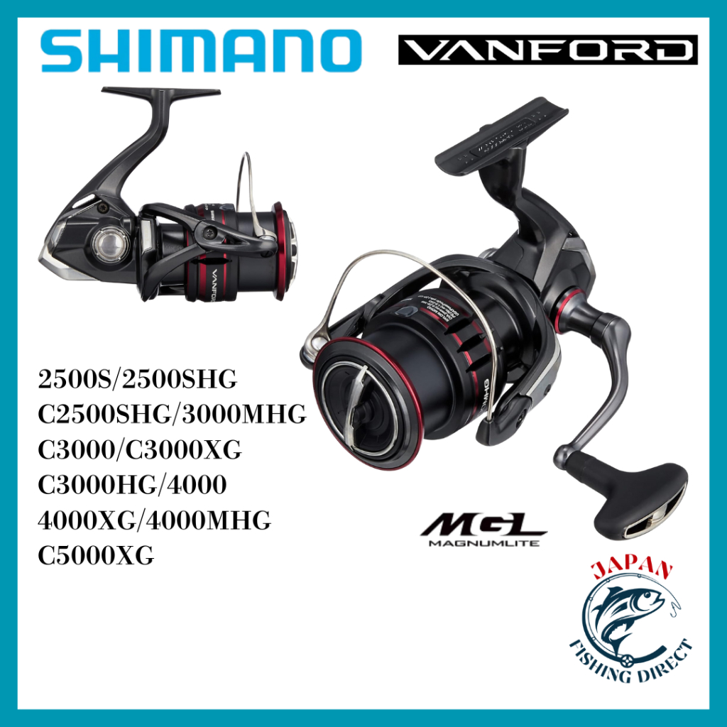SHIMANO Vanford Series Spinning Reel - Versatile Fishing Performance for Freshwater and Saltwater