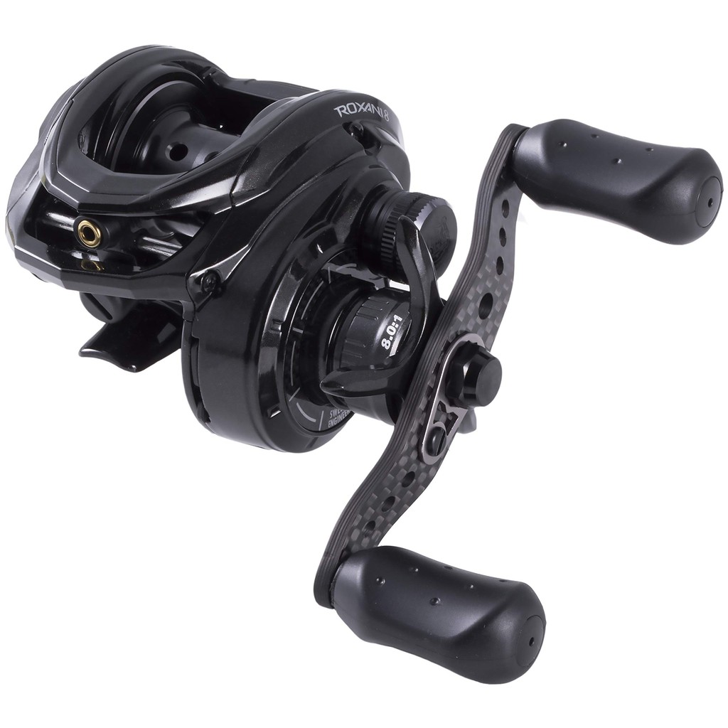 AbuGarcia ROXANI Series High Performance Baitcasting Reel with Carbon Handle for Saltwater Fishing