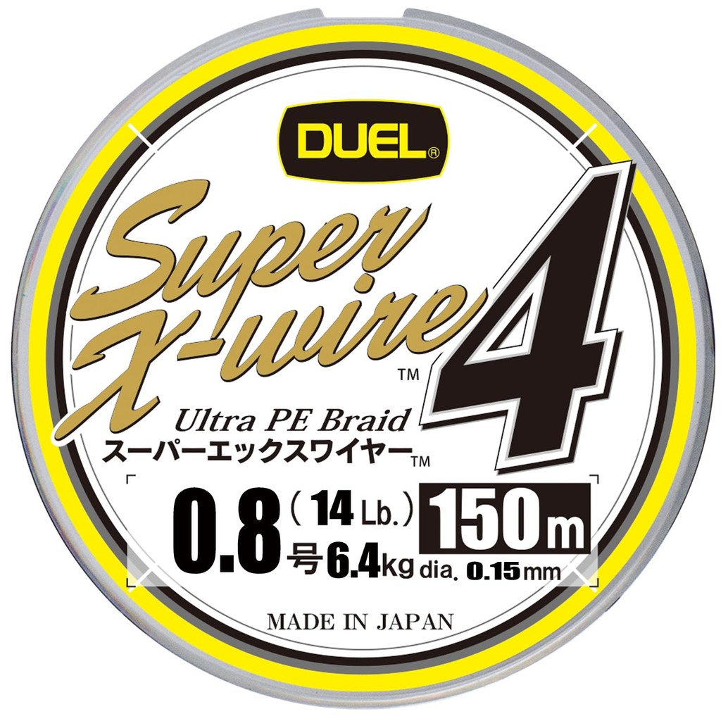 DUEL PE Fishing Line Super X Wire 4 Line, Fishing Tackle, High Strength, High Sensitivity