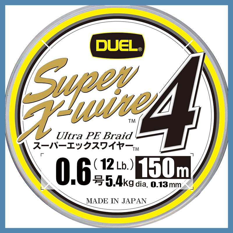 DUEL PE Fishing Line Super X Wire 4 Line, Fishing Tackle, High Strength, High Sensitivity