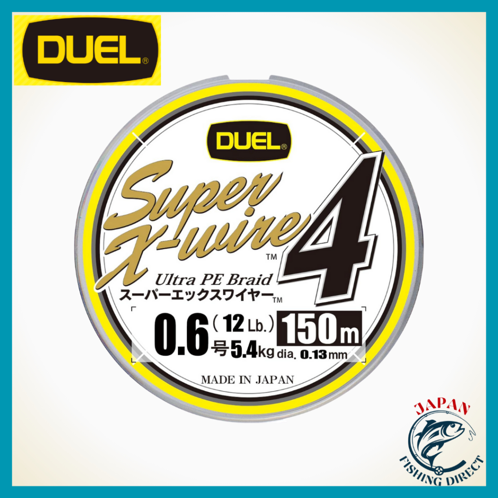 DUEL PE Fishing Line Super X Wire 4 Line, Fishing Tackle, High Strength, High Sensitivity