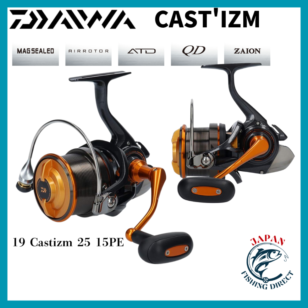 Daiwa Spinning Reel (Casting/Long Distance) 19 Castizm 25 15PE (2019 Model)