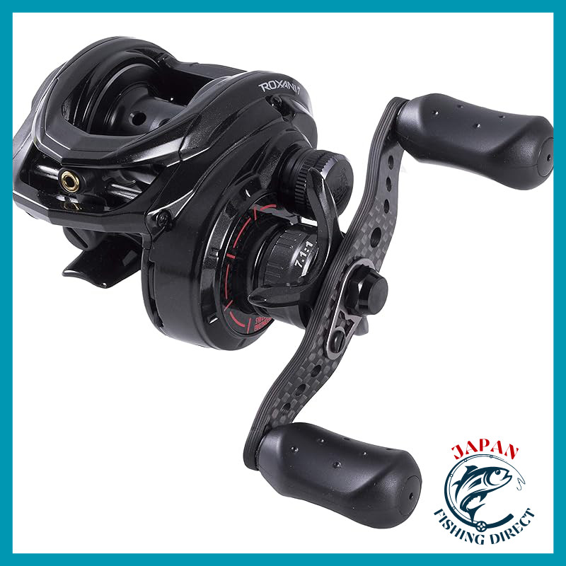 AbuGarcia ROXANI Series High Performance Baitcasting Reel with Carbon Handle for Saltwater Fishing