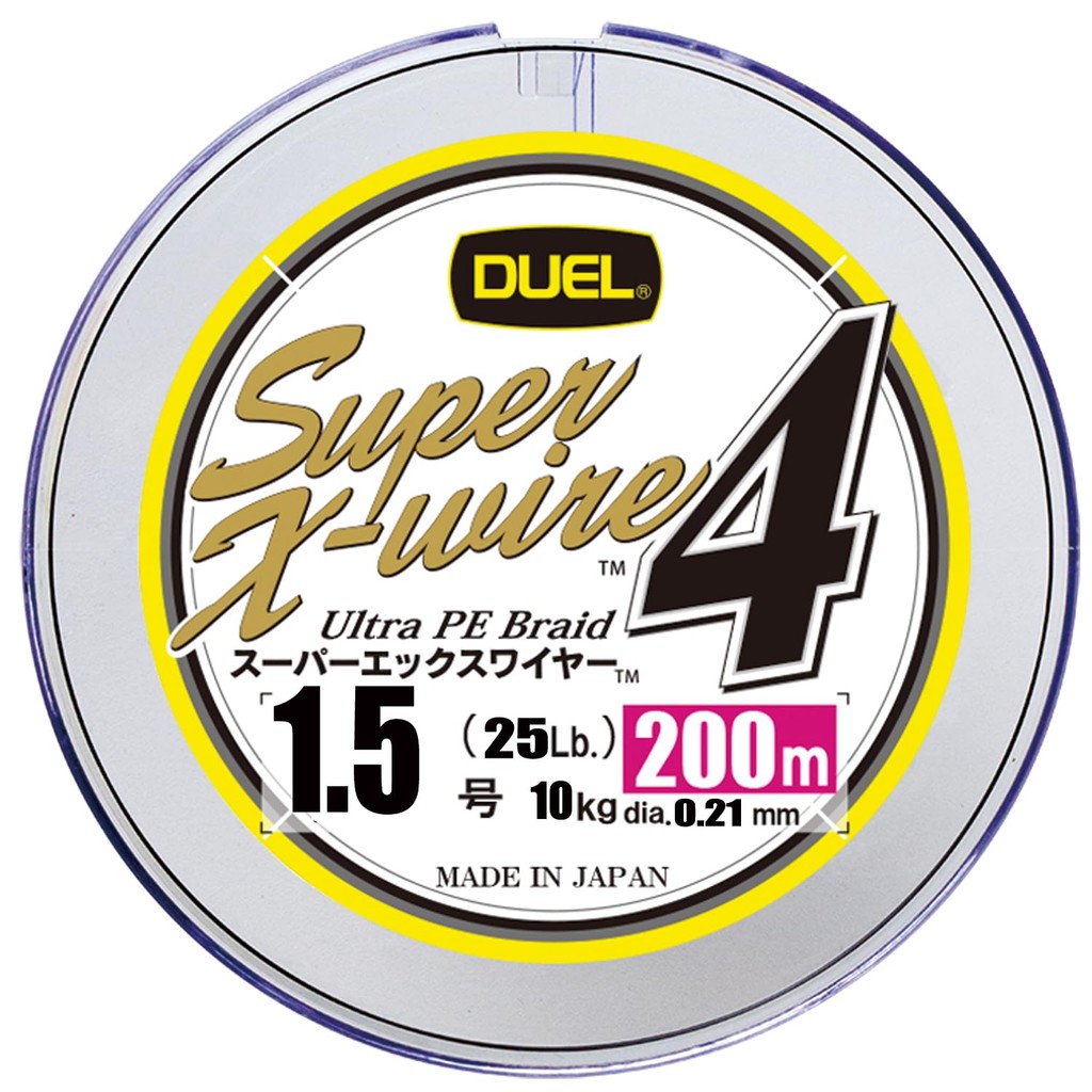 DUEL PE Fishing Line Super X Wire 4 Line, Fishing Tackle, High Strength, High Sensitivity