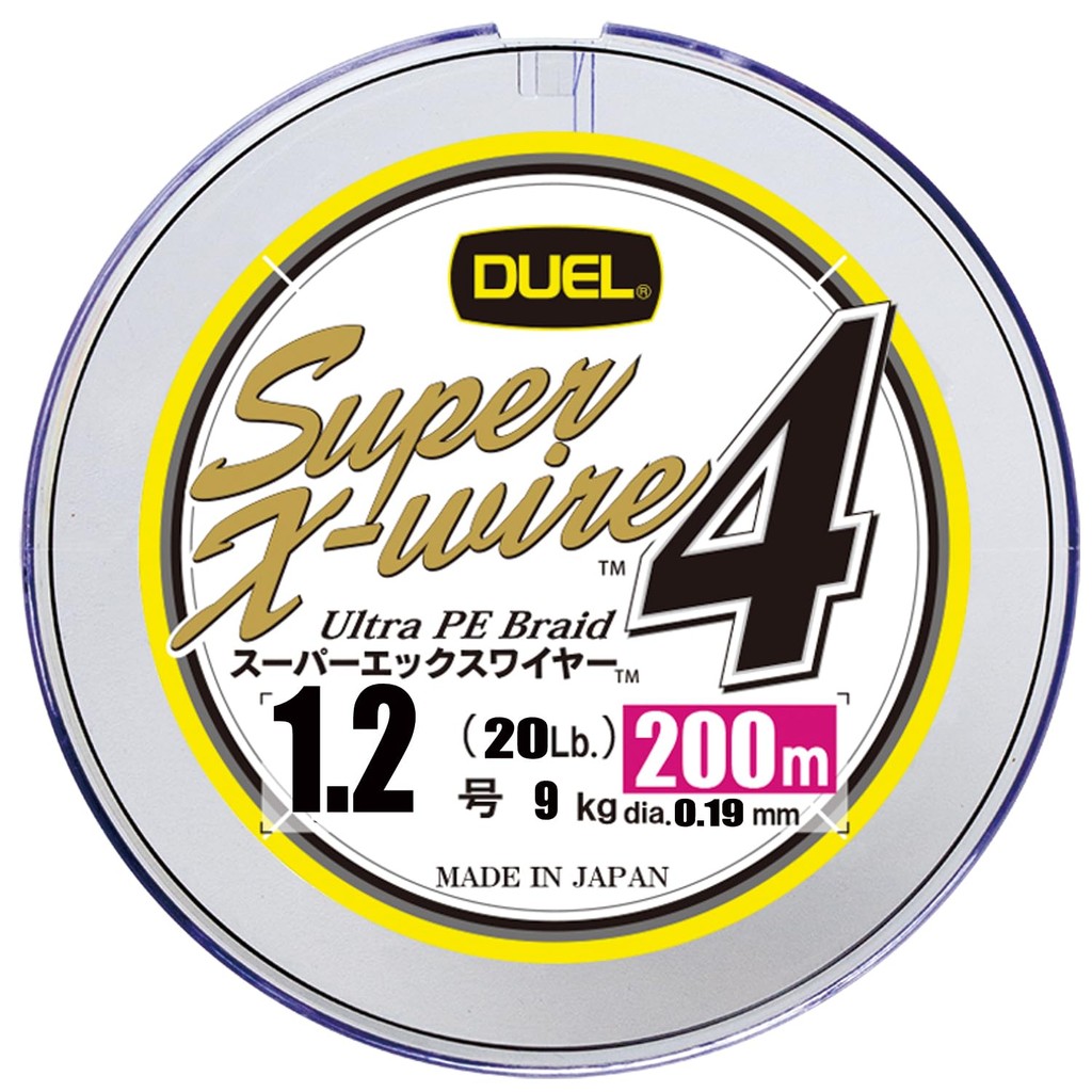 DUEL PE Fishing Line Super X Wire 4 Line, Fishing Tackle, High Strength, High Sensitivity
