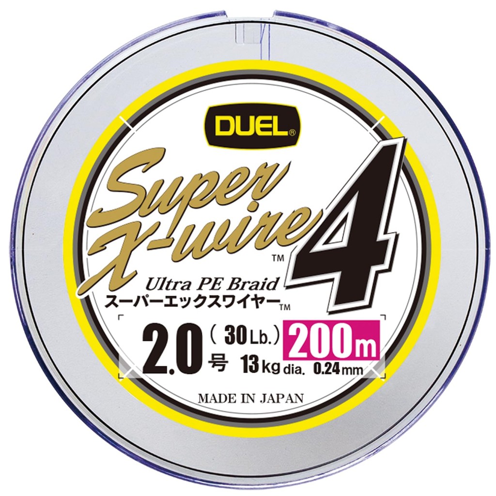 DUEL PE Fishing Line Super X Wire 4 Line, Fishing Tackle, High Strength, High Sensitivity