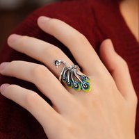 Traditional Enamel Phoenix Lucky Ring