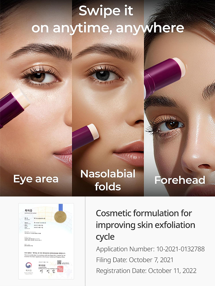 Wrinkle-lightening and firming eye cream stick