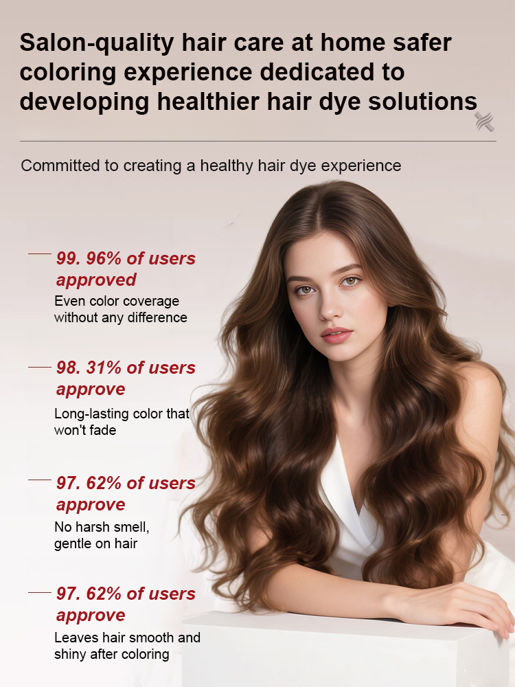 Plant-based bubble hair dye for black hair