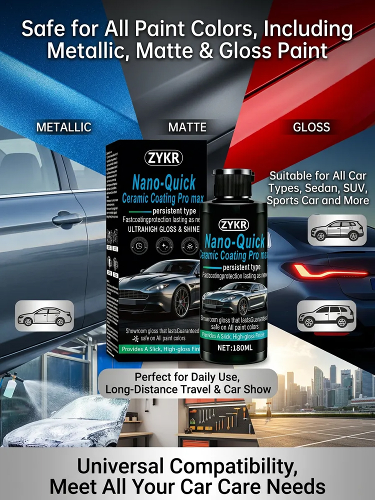 【Instant Effect】Automotive Nano Quick-Dry Ceramic Coating
