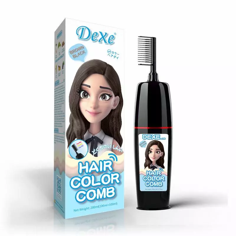 Plant-based bubble hair dye for black hair