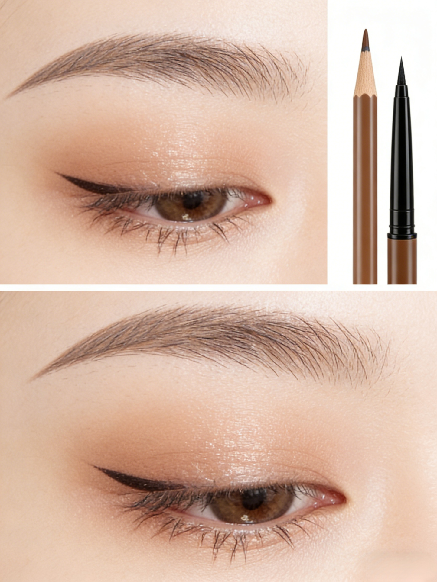 Simulation Liquid Rooted Eyebrow Pencil Wild Eyebrow Colorless Quad Eyebrow Pencil