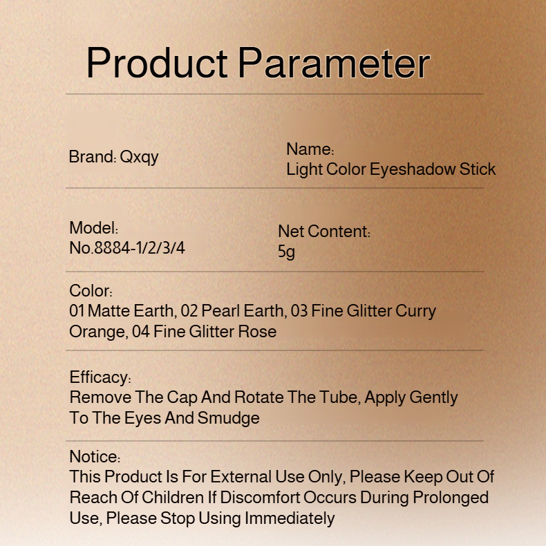 Lazy eyeshadow stick three colors one touch matte earth color concealer light makeup three in one wa