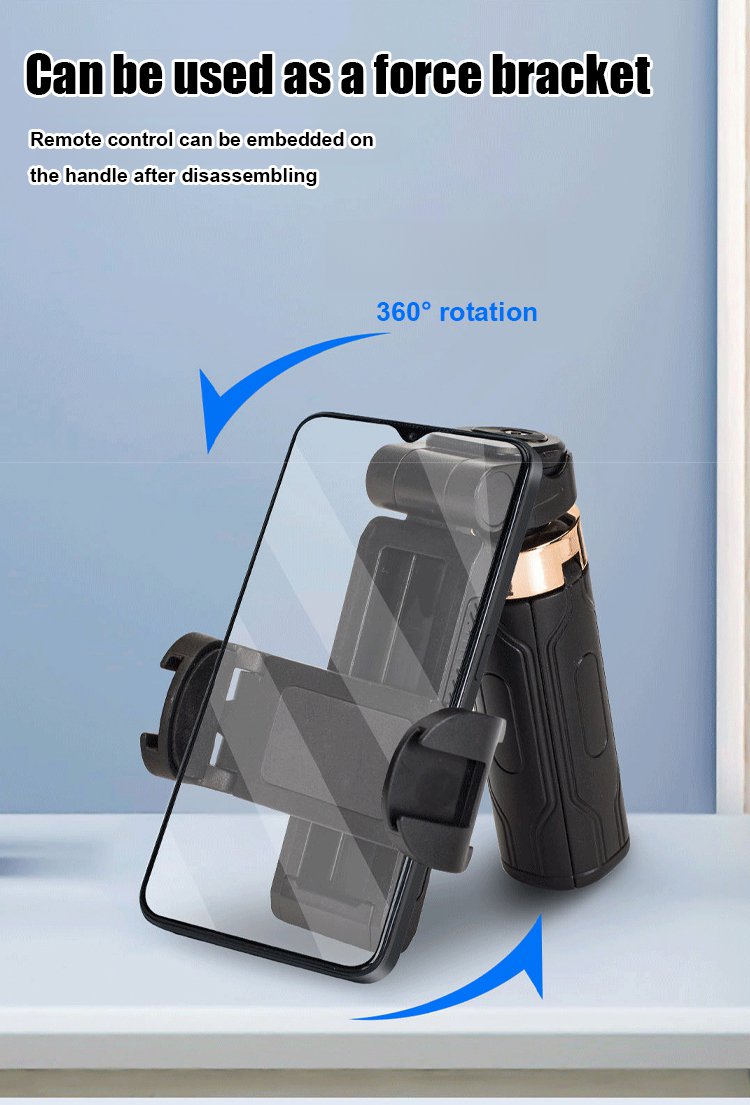 Quadruped 360 degree rotating mini selfie stick