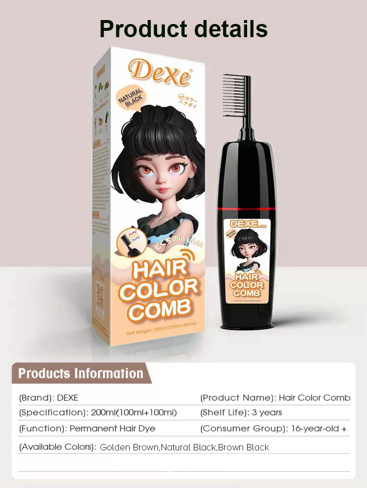Plant-based bubble hair dye for black hair