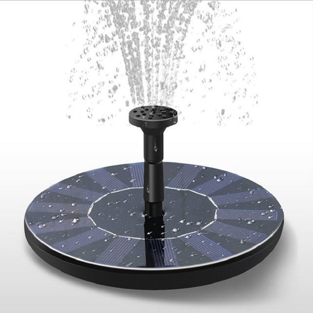 Solar floating fountain, no need for external power supply, convenient installation and simple opera
