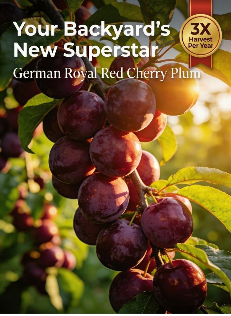 【Rare Variety】Red-Flesh Cherry Plum Seedlings