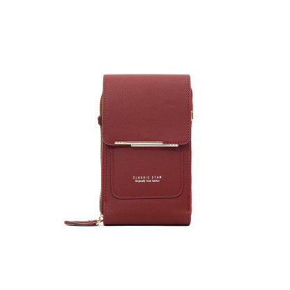 New Touch Screen Cell Phone Bag Fashion Women's Korean Style Crossbody One-Shoulder Bag Multifunctio
