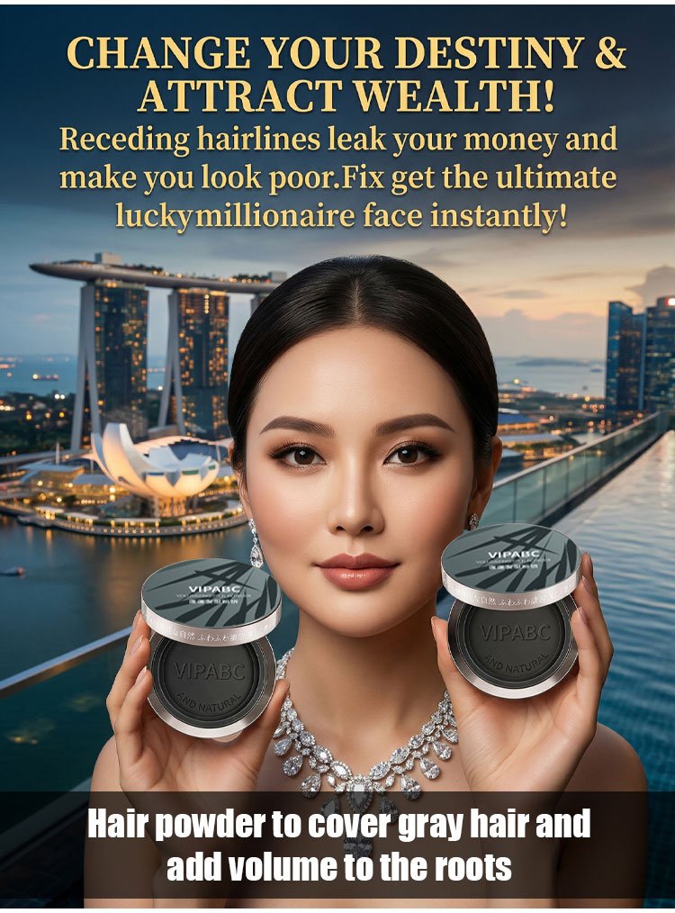 【Hair Styling Tool】Root Concealer Powder for Covering Gray Hair and Adding Volume