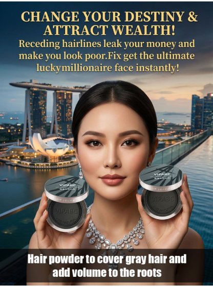 【Hair Styling Tool】Root Concealer Powder for Covering Gray Hair and Adding Volume