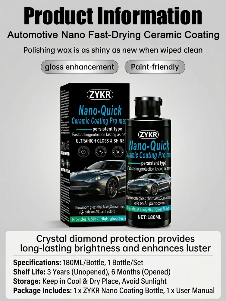 【Instant Effect】Automotive Nano Quick-Dry Ceramic Coating