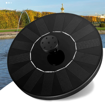 Solar floating fountain, no need for external power supply, convenient installation and simple opera