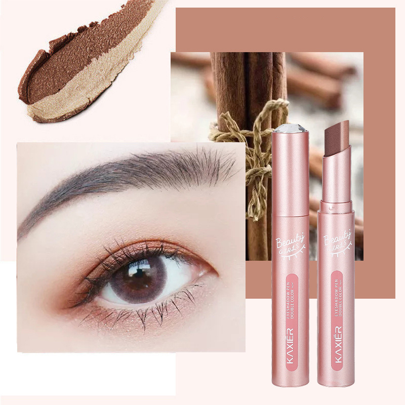 Gradient two-color lazy eye shadow stick