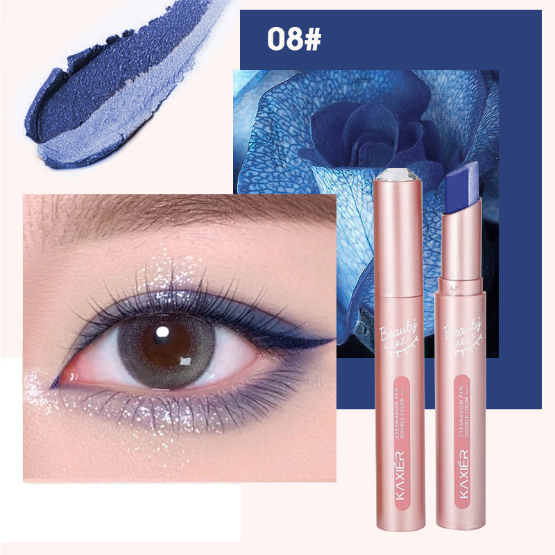 Gradient two-color lazy eye shadow stick