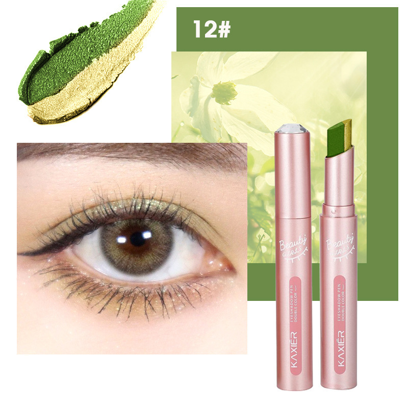 Gradient two-color lazy eye shadow stick