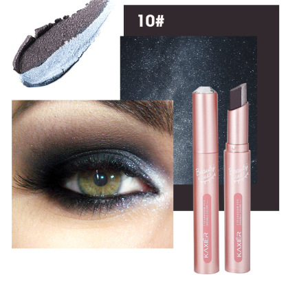 Gradient two-color lazy eye shadow stick