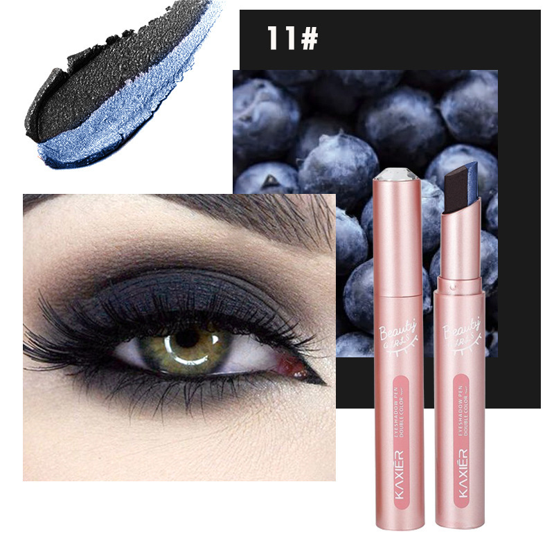 Gradient two-color lazy eye shadow stick