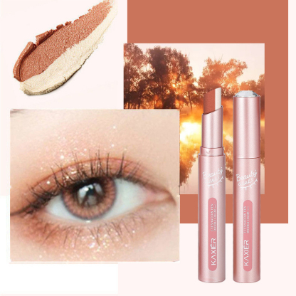 Gradient two-color lazy eye shadow stick