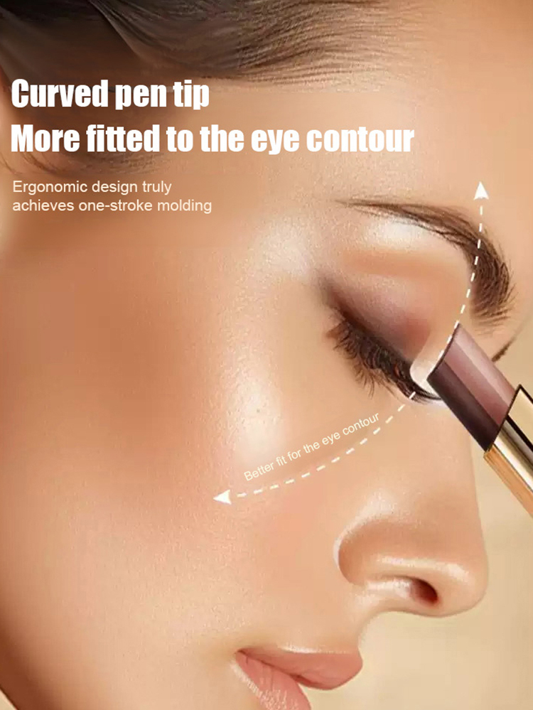 Gradient two-color lazy eye shadow stick