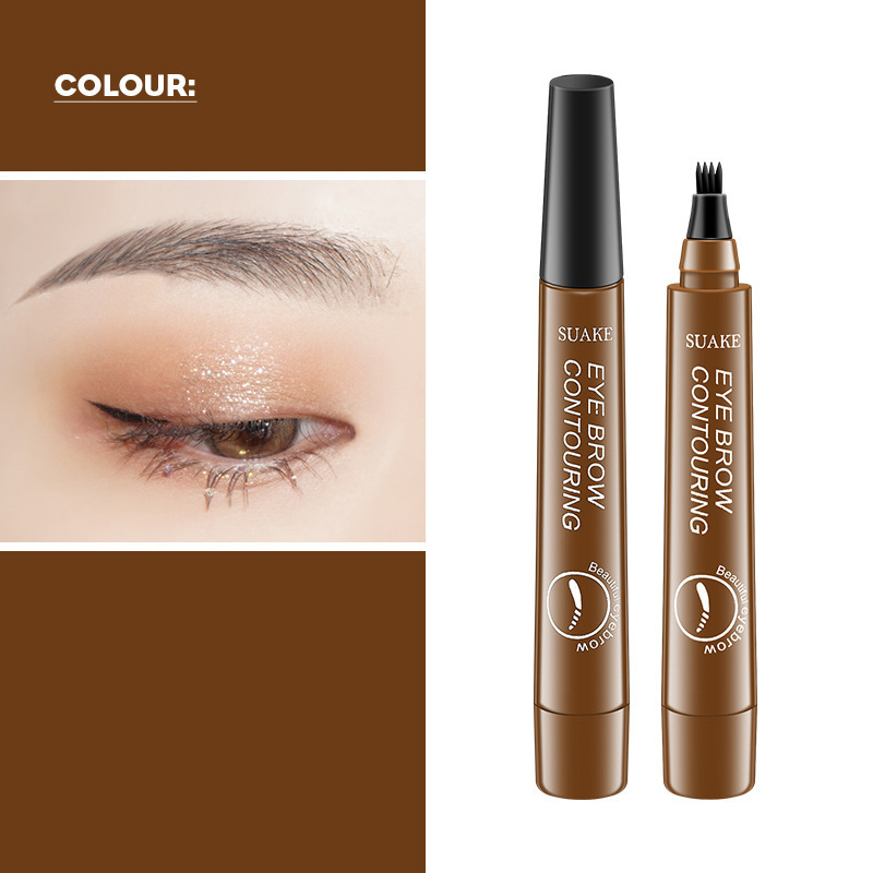 Simulation Liquid Rooted Eyebrow Pencil Wild Eyebrow Colorless Quad Eyebrow Pencil
