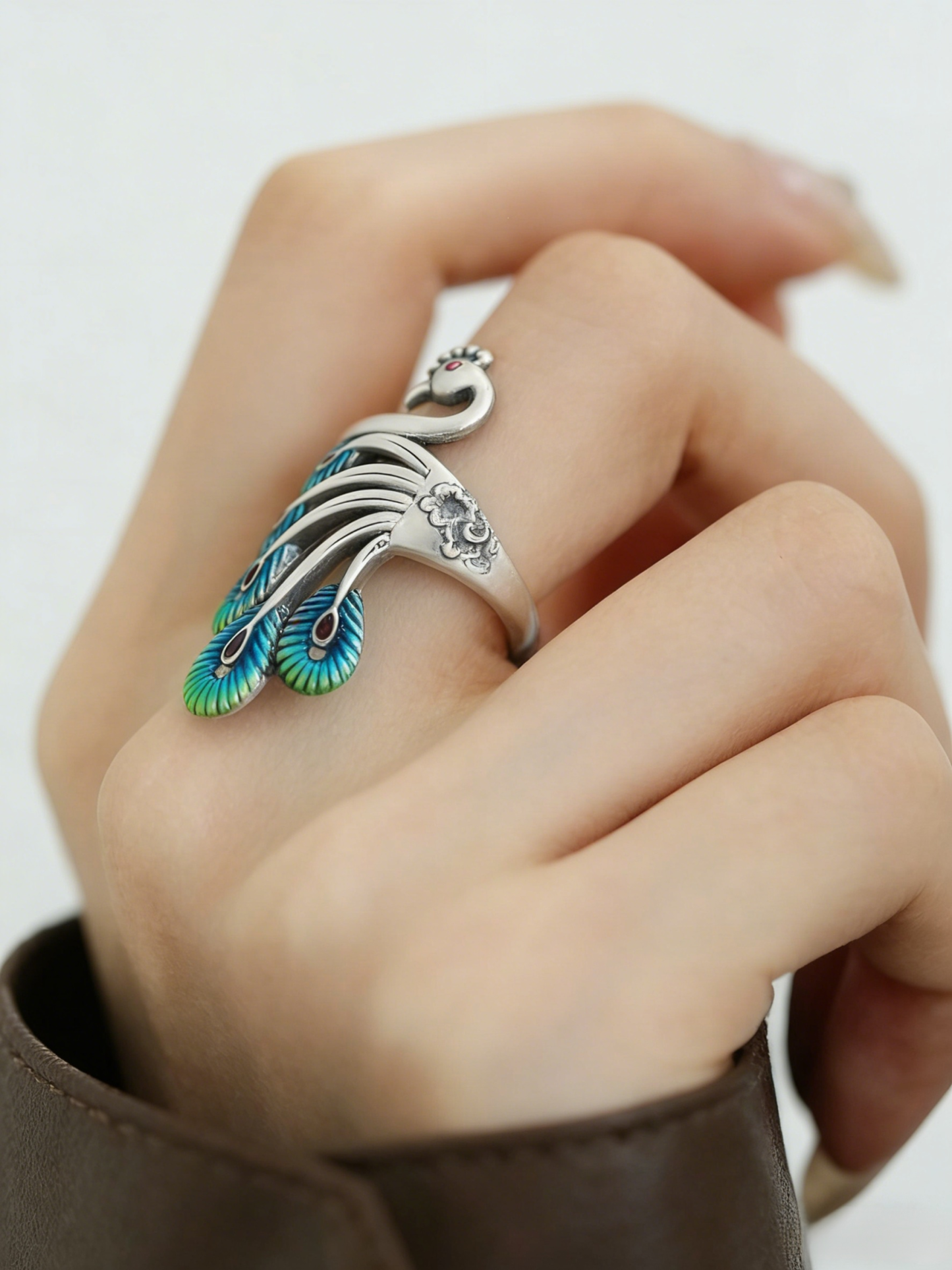 Traditional Enamel Phoenix Lucky Ring