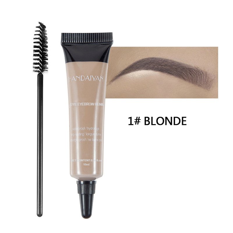 Long-lasting waterproof and smudge-proof liquid eyebrow tint