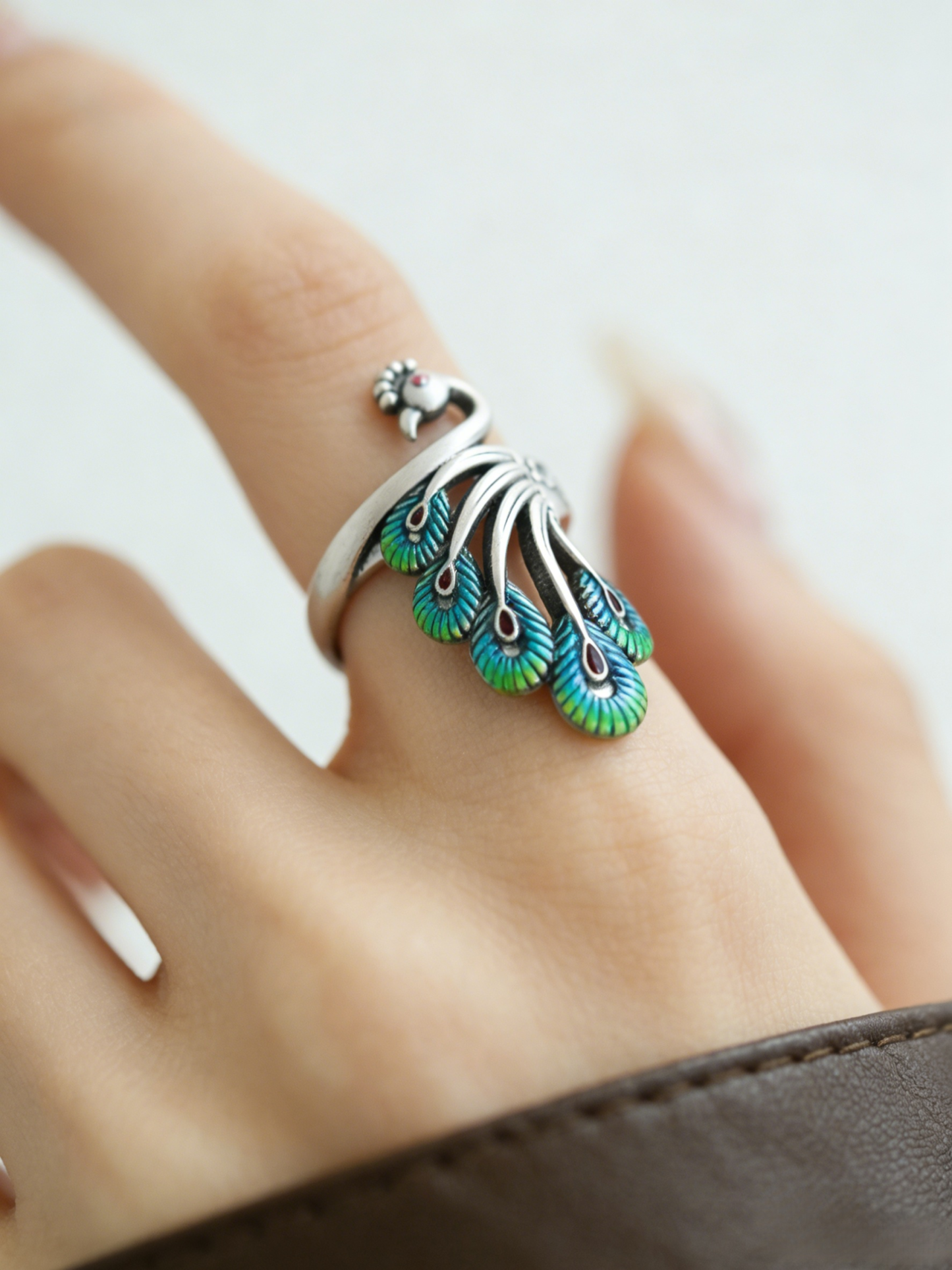 Traditional Enamel Phoenix Lucky Ring